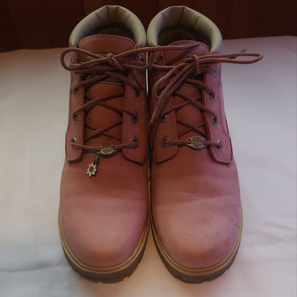 Timberland pink leather boots - Picture 1 of 6